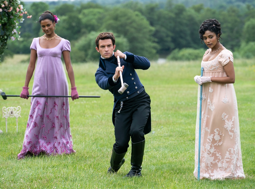 Bridgerton, Season 2, Simone Ashley, Jonathan Bailey, Charithra Chandran