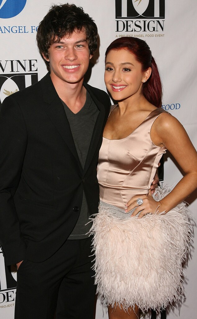 Graham Phillips and Ariana Grande arrive at Project Angel Food's 2011 Divine Design Gala at The Beverly Hilton hotel on December 7, 2011 in Beverly Hills, California. 