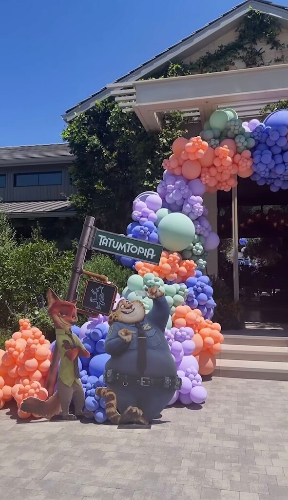 Khloe Kardashian, Tatum Thompson 4th Birthday Party