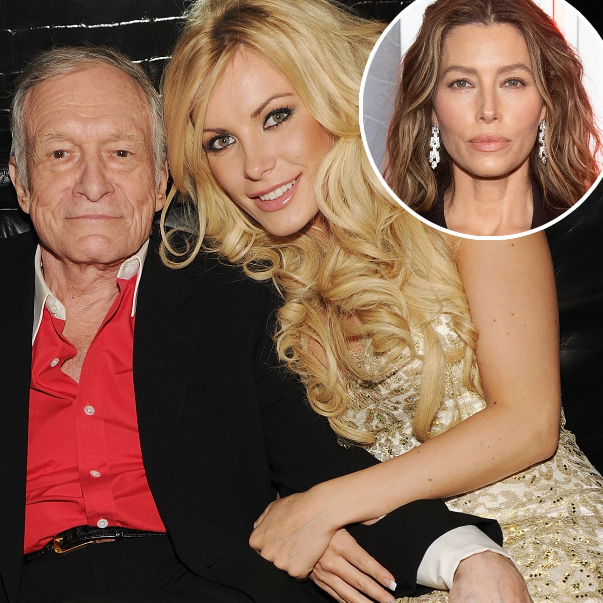 Hugh Hefner, Crystal Harris, Crystal Hefner, Jessica Biel